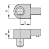 Billede af 3/8" adaptor for momentnøgle